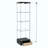 Modern Glass Display Cabinet With Drawer , Quick-Assembly Antique Cabinet With LED Lights, Tempered Glass Bookshelf,  1-Door Storage Case With 4 Shelves  For Living Room And Bedroom-1207236103