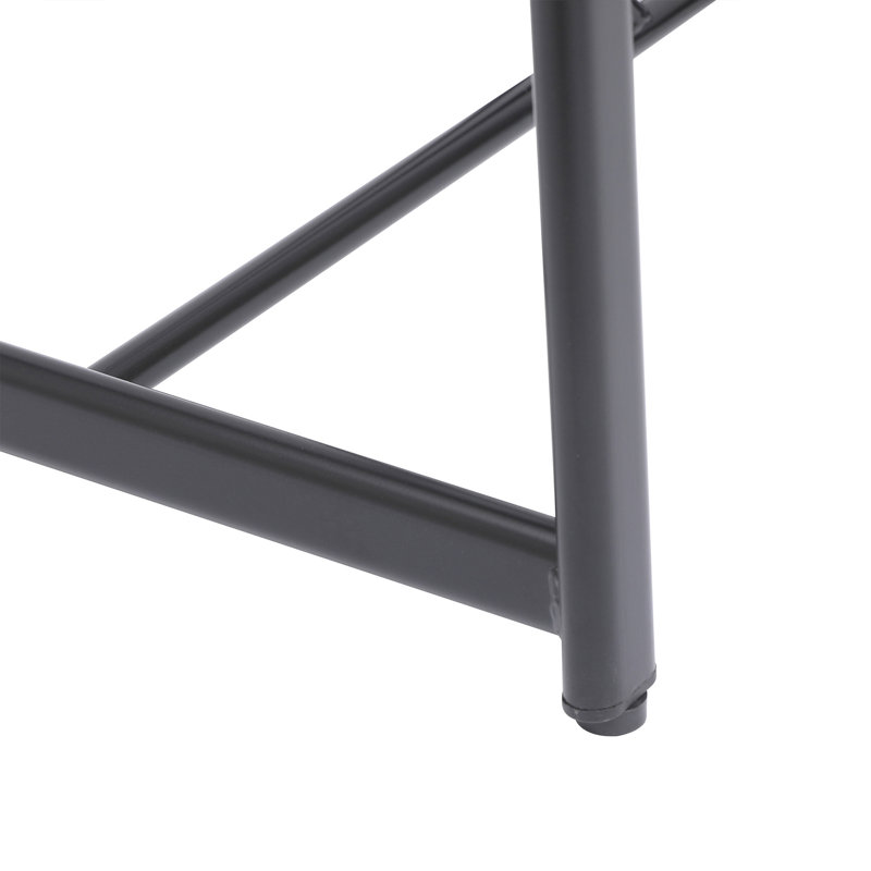 De 3, hauteur de comptoir. Siège noyer brun et structure en métal noir. Support de dos ergonomique. Fabrication, capacité de charge de 220 lb. Look moderne pour les entreprises à domicile. Tabouret 3