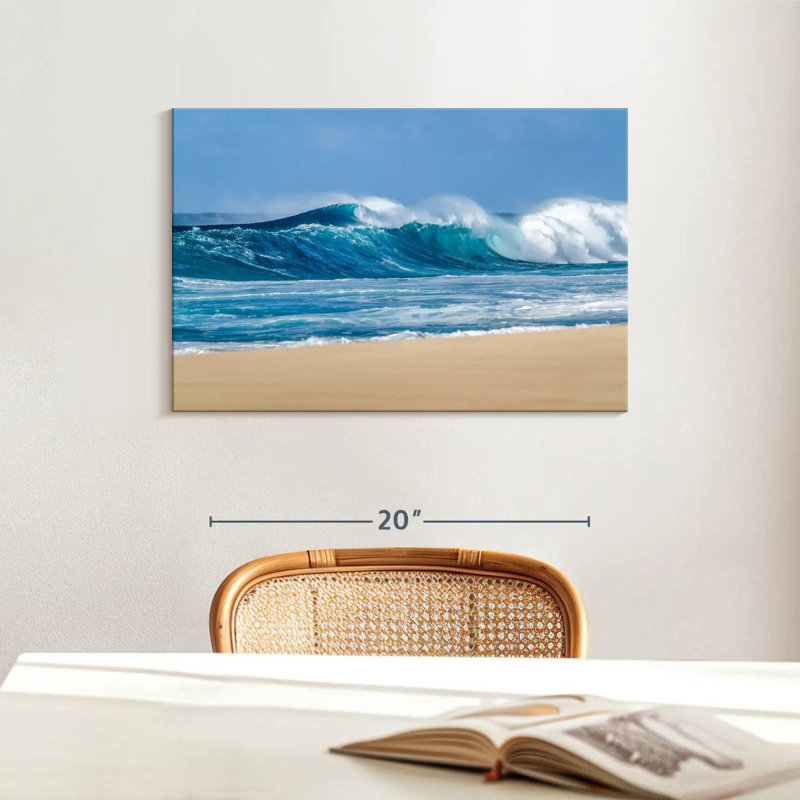 Senne Breaking Sea Waves, 16" H x 24" W