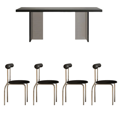 Acrylic suspended rock table is very simple