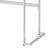 Tigress White Printed Faux Marble Top & Chrome Writing Desk