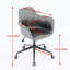 Chaise de bureau Mid-Century avec siège rembourré et siège rembourré pivotant en cuir-1914022026