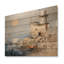Horizon de maison de lumière gris minimal - art mural en bois de pin clair côtier naturel-1334424729