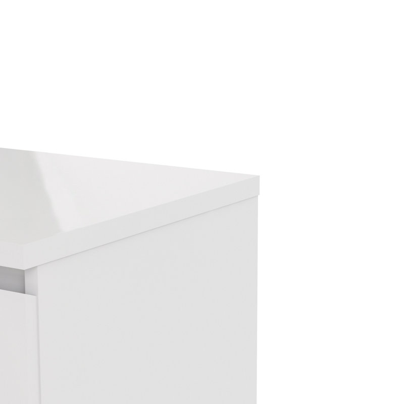 Antanae 40 cm W Bedside Table, Grey