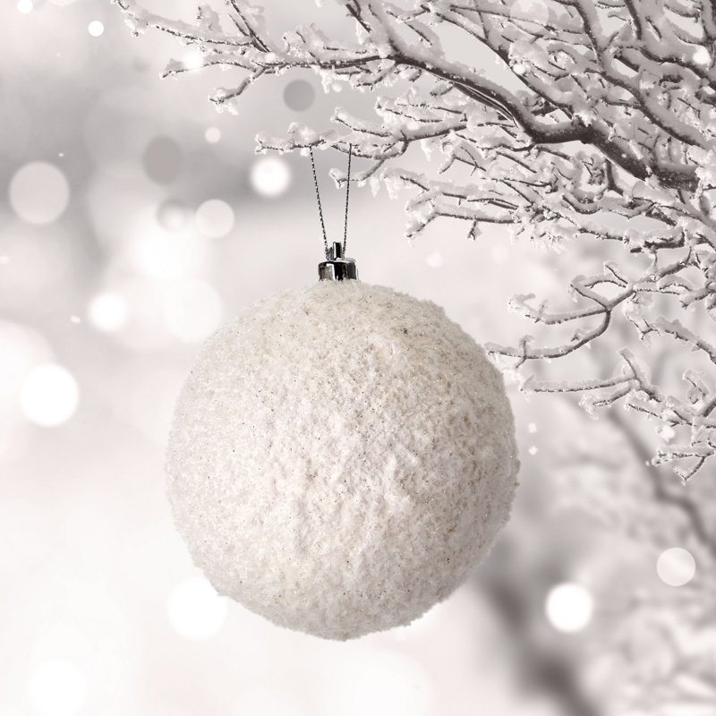 Ensemble de 6 boules décoratives 4 po