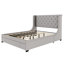 Grand lit plateforme avec rangement Bucher