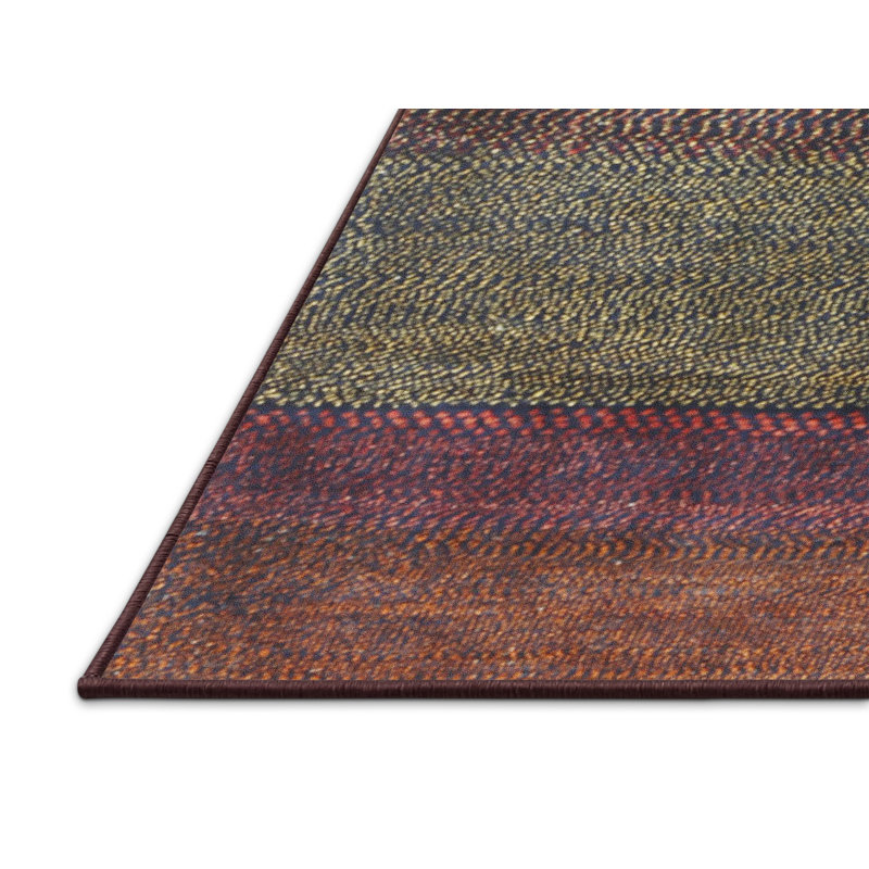 Tapis mauve / vert O'Carroll, Rectangle 2 pi x 5 pi