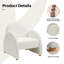 Delal  Upholstered  Boucle Armchair-1271571662