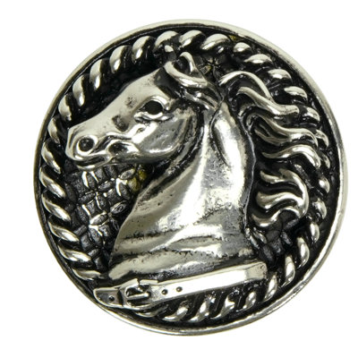 Americana horse in rope knob left in finish Oil Rubbed Bronze