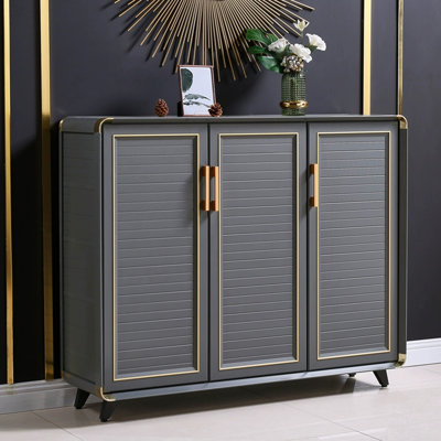 Grey Aluminum alloy Shoe Storage