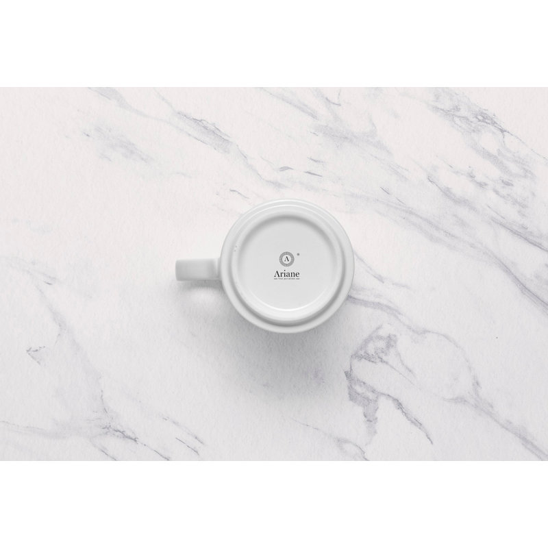 Premium Porcelain Stackable Coffee Mug | Ivory | 10oz | Microwave & Dishwasher Safe