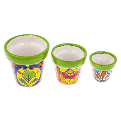 Bungalow Rose Handmade Flourishing Flora Ceramic Flower Pots