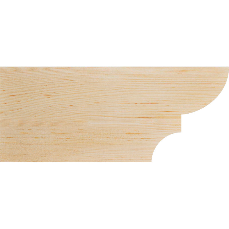 Queue de chevron lisse Ridgewood, Sapin de Douglas, H 8 po x l 3 1/2 po x L 18 po