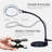 Lightview Flex 1.75X (3 Diopter) Adjustable LED Magnifier Desk Lamp with Interchangeable Weighted Base & Clamp-377536787