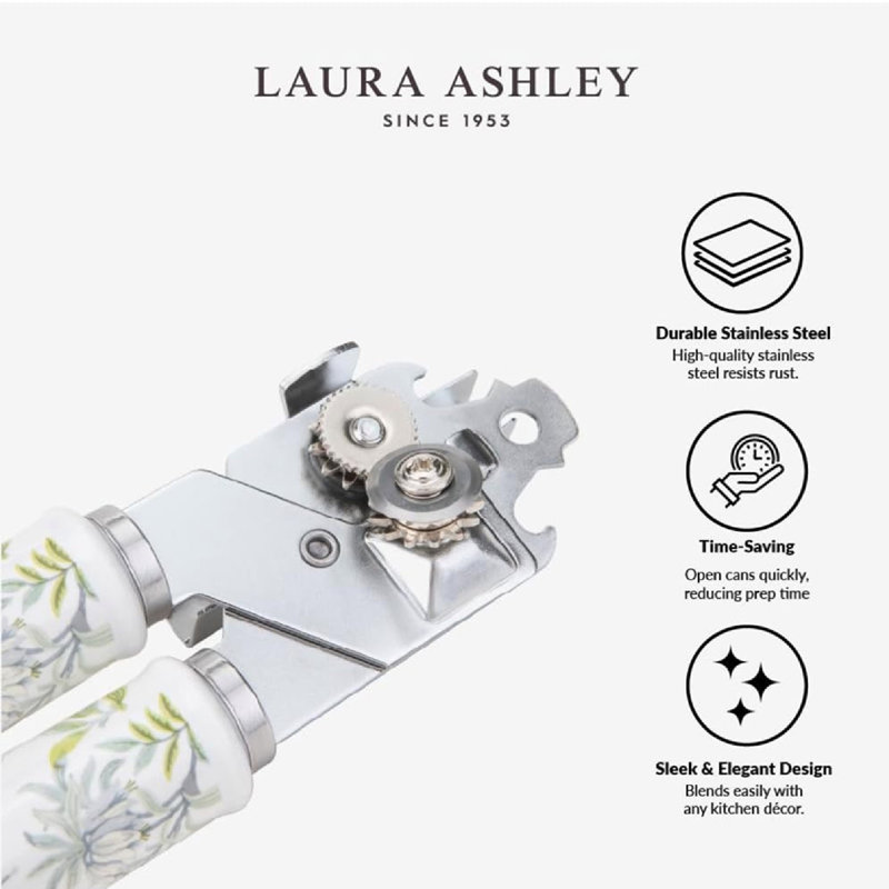 Laura Ashley Stainless Steel Can Opener