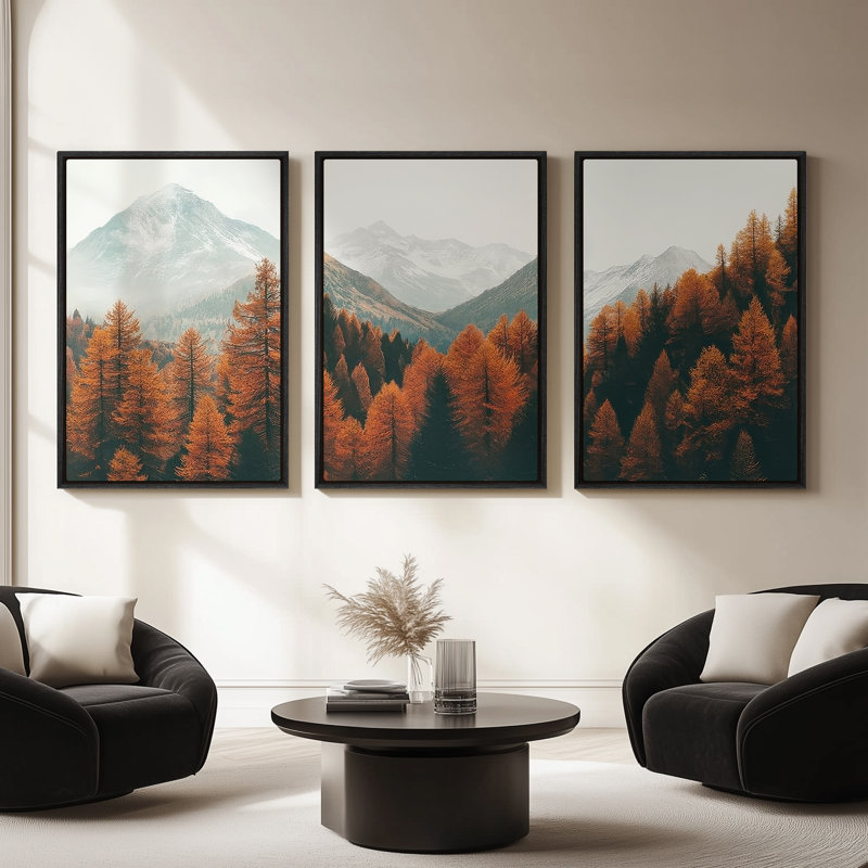 Art mural encadré sur toile, rétro muraux abstraits pour chambre à coucher, H 36 po x l 24 po, Noir