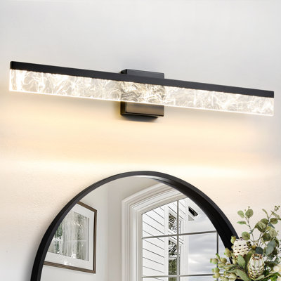 Barre d'éclairage de salle de bain à intensité variable 1 lumière DEL 24 W Morlon 32 po