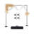 Backdrop Stand, 8.5 x 10 ft Adjustable Photo Backdrop Stand Kit, Portable Background Backdrop Stand with 7 Crossbars, Heavy Duty Projector Screen Stand, for Wedding, Photo Video Studio & Party