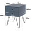 Pair of Irmtraud Premium 2 Drawer Bedside Tables - Set of 2 Stylish Pair of Nightstands-763738331