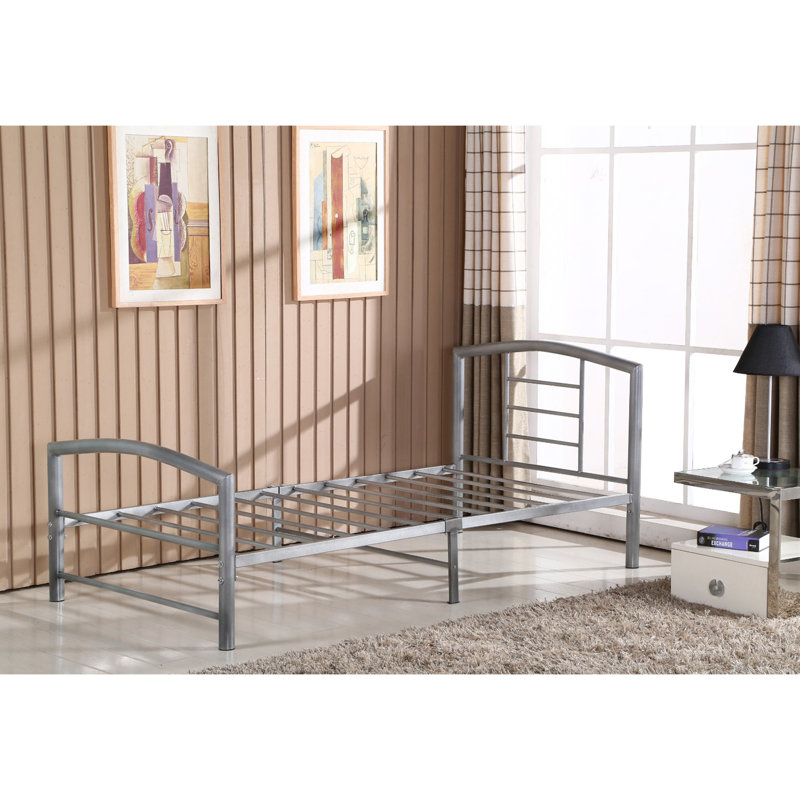 Lit plateforme simple Makale, Gris