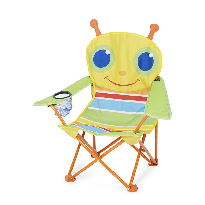 Giddy Kids 23.7'' Outdoor Table Or Chair Outdoor Table / Chair and Ottoman, 24" H x 7" W x 7" D, Blue/Red/Yellow