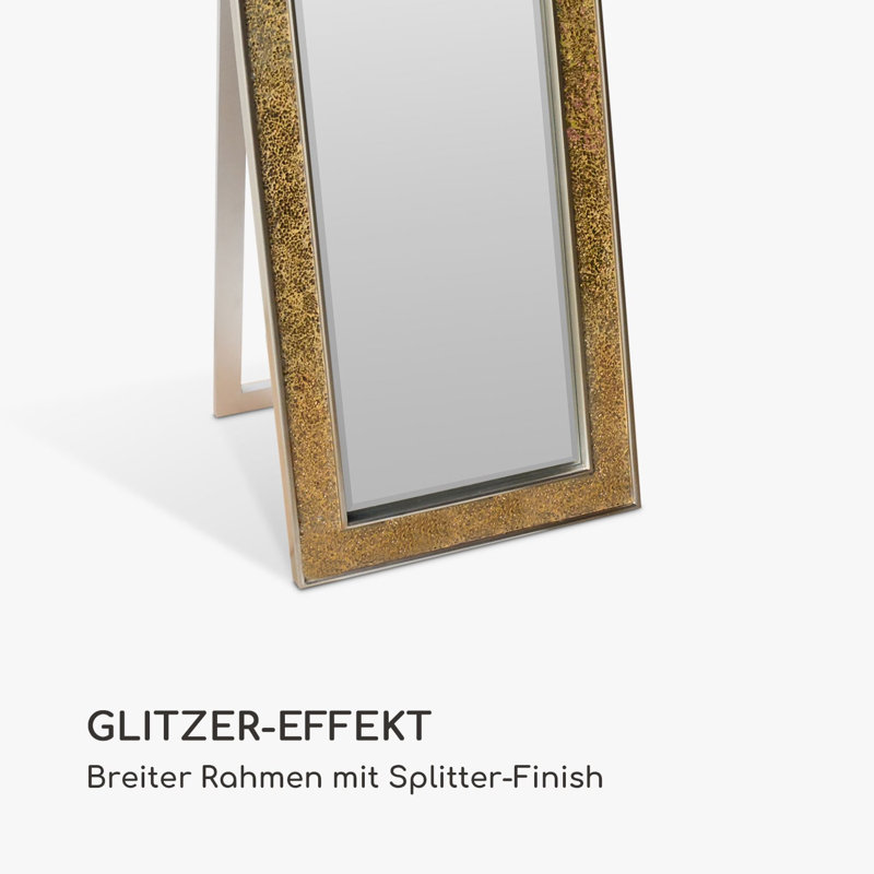 Norwich Rectangle Wall Mirror, Gold