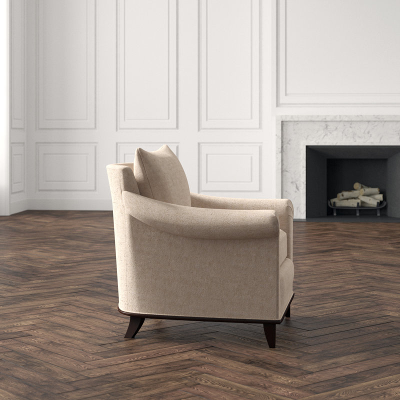 Drake Armchair, American Walnut, Nimes Denim