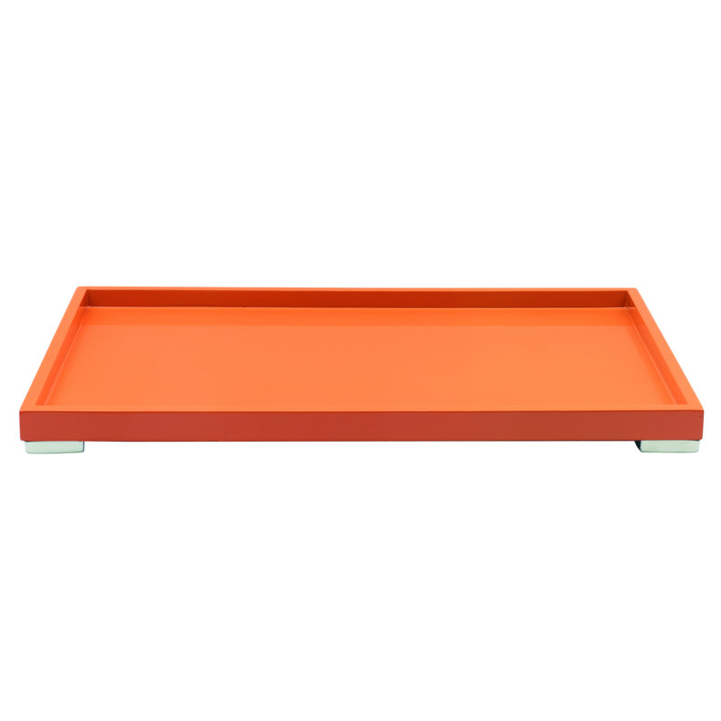 Plateau MEPRA Tre, H 1,38 po x L 19,69 po x l 12,6 po, Orange