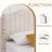 Full Size Beige Teddy Fabric Upholstered Platform Bed Frame with Height-Adjustable Headboard, Noise-Free Storage Design, No Box Spring Needed-726183385-701565062