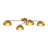 4-Light Dimmable Linear Sputnik Semi-Flush Mount
