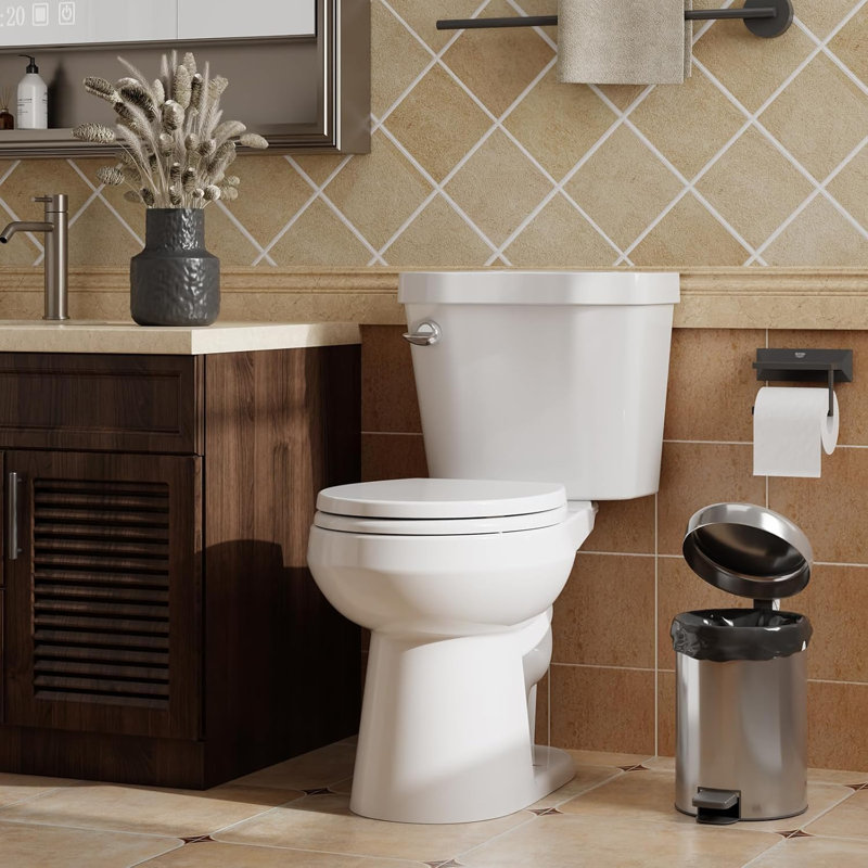 Siège de toilette, siège de toilette rond avec fermeture silencieuse et quincaillerie à fixation rapide avec pare-chocs serrés