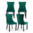 Velvet Dining Chairs, Upholstered High-end Tufted Dining Room Chair with Nailhead Back Ring-981963658-981963657