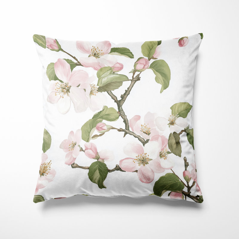 Coussin French Country - Coussin imprimé floral, H 16 po x l 16 po