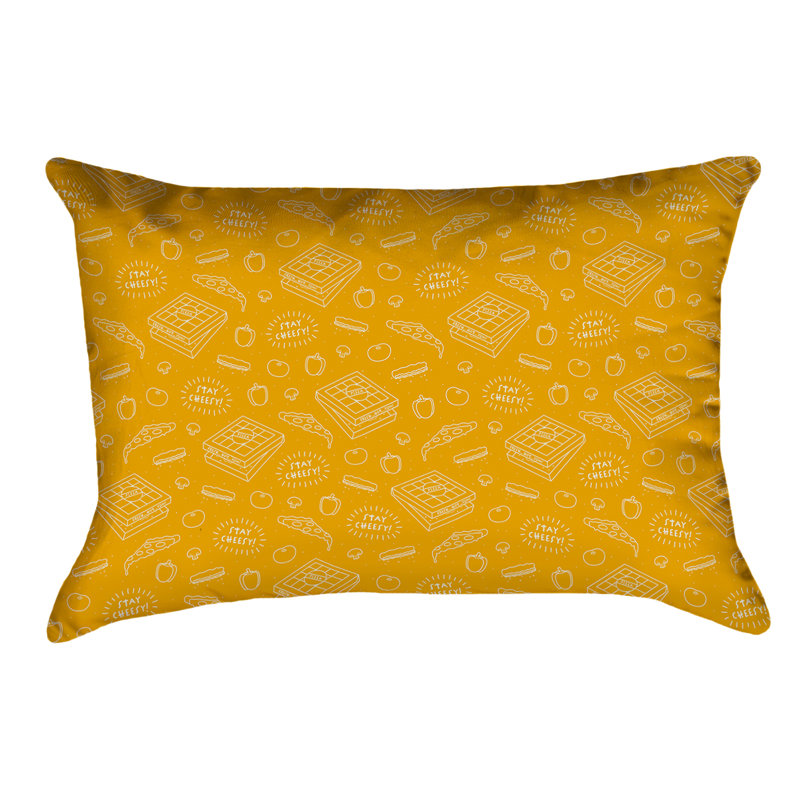 Coussin Katelyn Elizabeth, Jaune, Polyester sergé