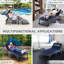 Lits de couchage avec matelas et oreiller à 2 côtés, lit de camping pliable, 5 positions réglables