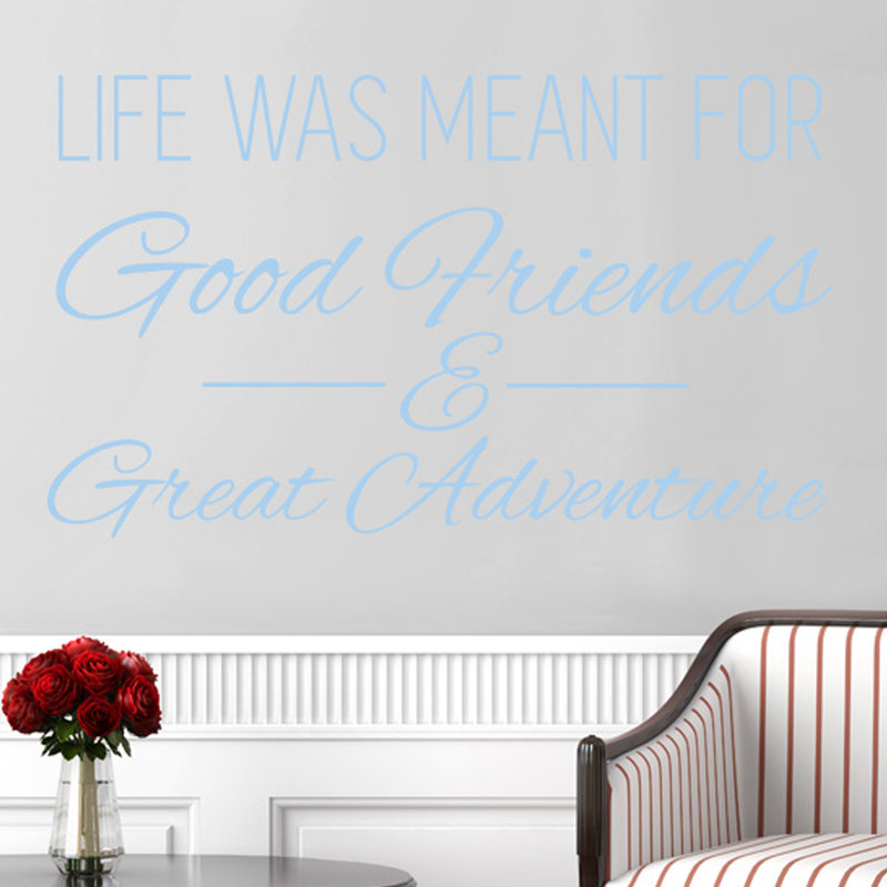 Wall Decal, Light Blue, Medium