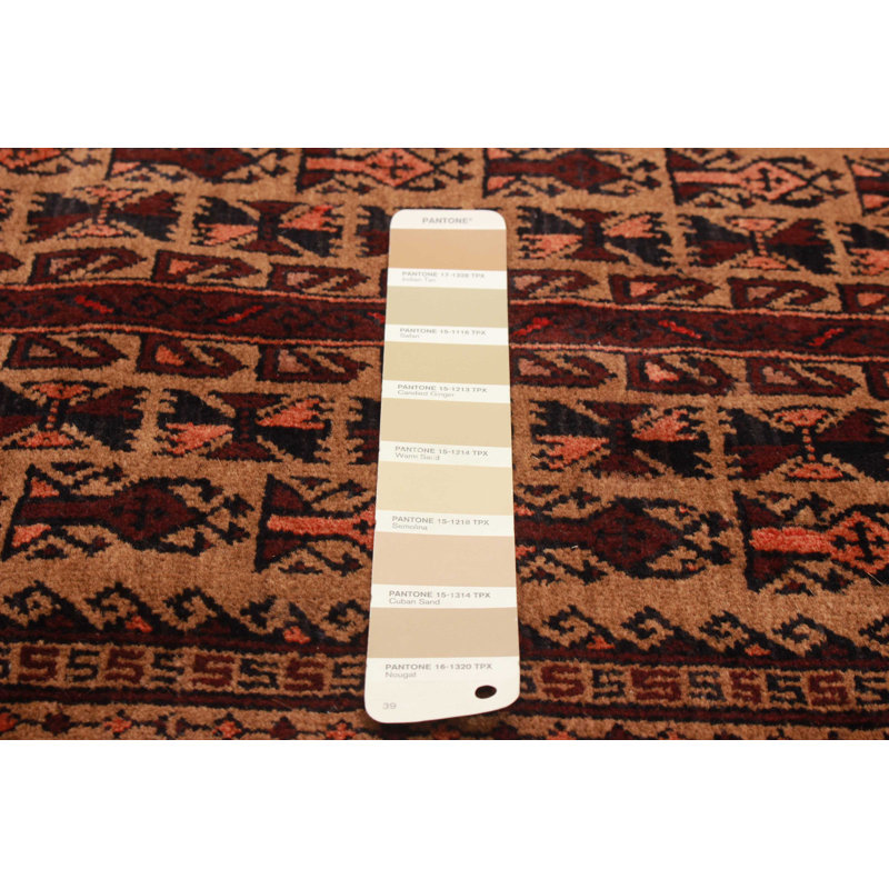 Tapis brun clair Teimani 3 pi 0 po x 4 pi 9 po