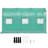 12 x 7 x 7 ft Walk-in Tunnel Greenhouse, 1 Top Beams, 2 Diagonal Poles, 1 Zippered Door & 6 Roll-up Windows, Portable Plant Hot House with Galvanized Steel Hoops, Green