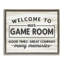 «Welcome To Game Room», art mural en toile encadrée par Lux + Me Designs-722805024-722805025