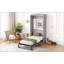 Cadre de lit pliable moderne avec tête de lit pour des solutions de chambre à coucher compactes et élégantes-1262439535