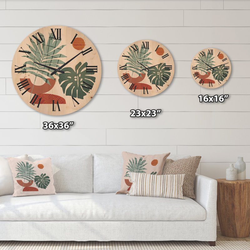 Horloge murale lune et soleil, Grand