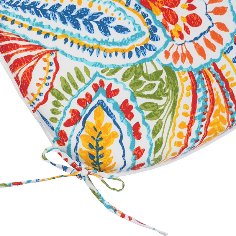 Coussin de siège d'extérieur Jogana, Multicolore, L 13,2 po x P 16,5 po