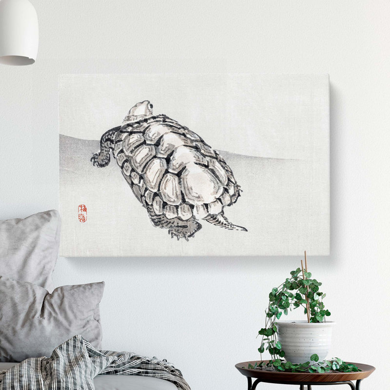 Turtle by Kono Bairei - Wrapped Canvas, 50cm H x 76cm W x 3cm D