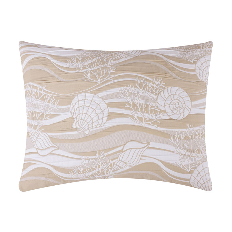 Greenland Home Fasions Dover Natural Standard Sham, 20x26, Standard