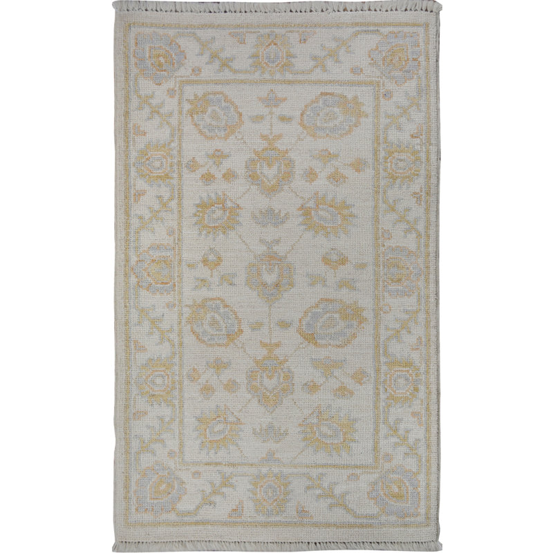 Febbas One-of-a-Kind 2' X 3'3" New Age Wool Area Rug in Ivory