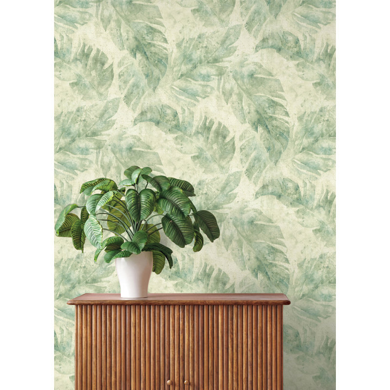 Papier peint Sanne Green Palm, Vert