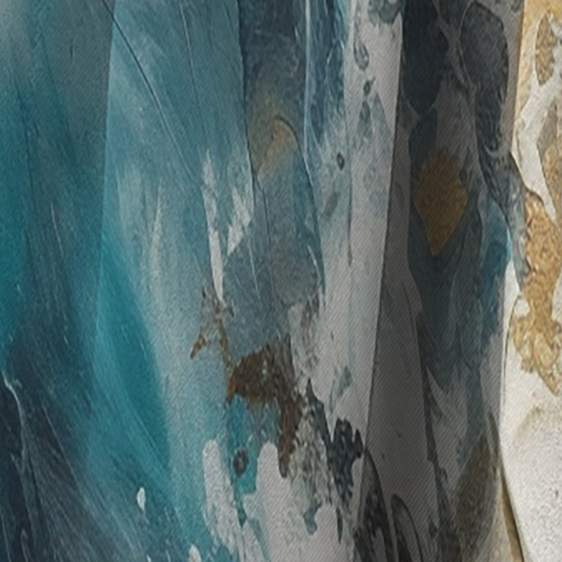 Rideau occultant en marbre Blue Gold, L 52 po x L 108 po