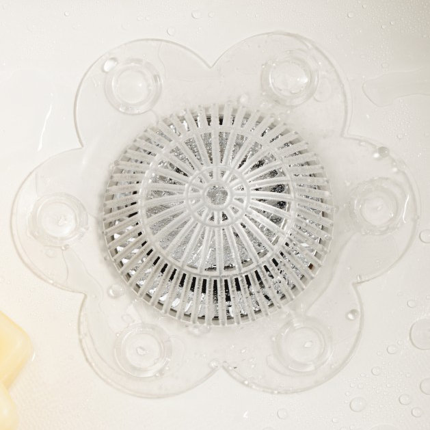 Drain de douche à grille stop-a-obstru