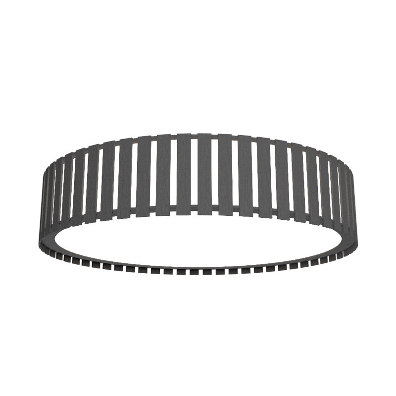 Ripado LED Flush Mount, 5.85" H x 19.5" W x 19.5" D, Organic Grey