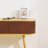 Wood Grain Console Table with Sliding Door